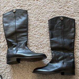 Frye Black Leather Riding Boots Size 5.5
